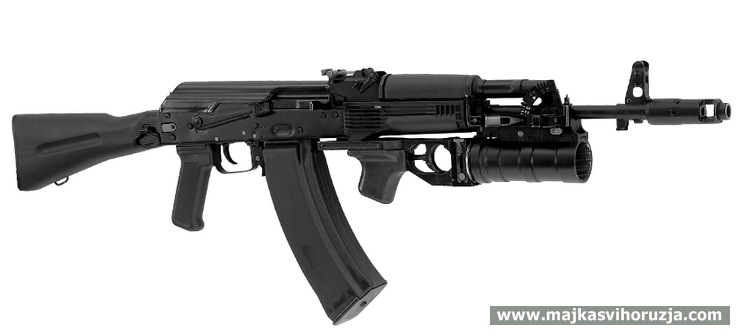 Kalashnikov AK-74 with grenade launcher