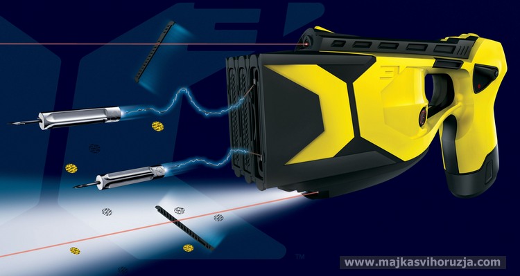 TASER X3 in action